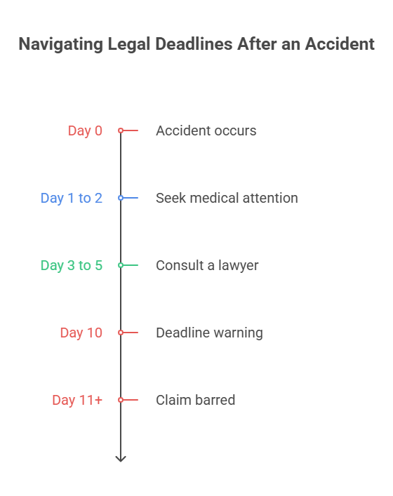 Legal deadlines after an accident